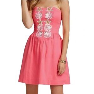Lilly Pulitzer Mayfield Seeing Stars Strapless Fit and Flare Dress